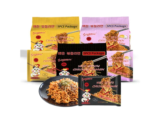 Gusto cinese piccante piccante del pollo Ramen coreano istantaneo Gusto simile alla tagliatella coreana di marca