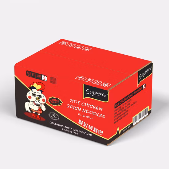 Sinomie Brand Factory Hot 2X Sapore di pollo al pepe piccante OEM Tagliatelle ramen istantanee in stile coreano